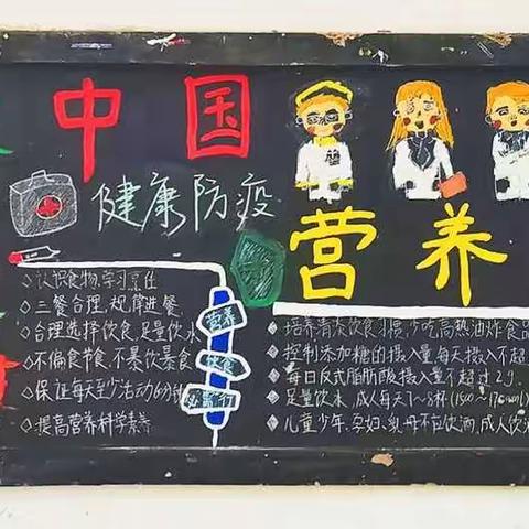 健康中国，营养先行——景德镇市卫生学校开展“全民营养周”主题板报宣传教育活动。