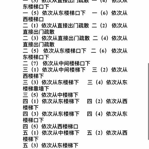 2019年王家河小学冬季消防疏散演练