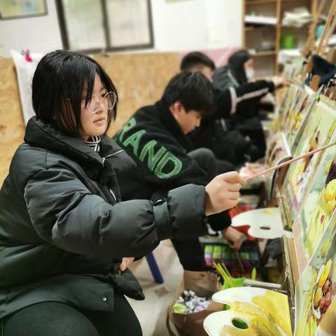 2021启美寒假部分水粉作业展示