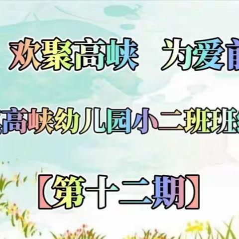 欢聚高峡 为爱前行———枝江市董市镇高峡幼儿园小二班班级活动【第十二期】