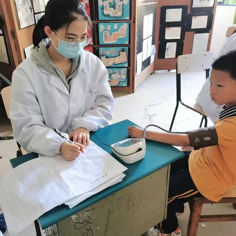 呵护健康，助力成长——茭道镇中心小学体检记