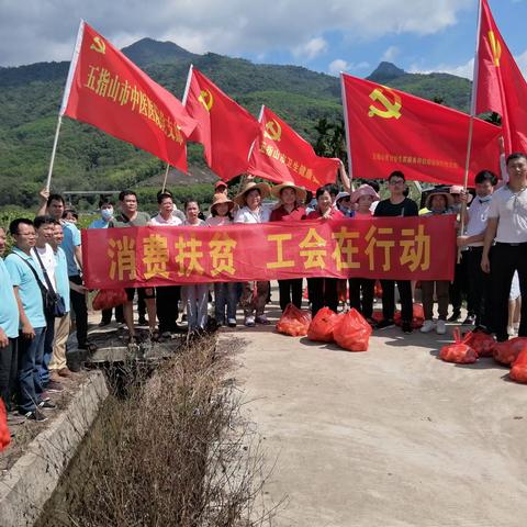 五指山市总工会开展“消费扶贫助力脱贫攻坚”主题党日活动