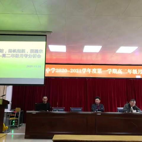 只为更好地前行——记海口市灵山中学高二月考分析会