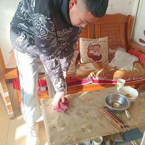 21机电1寒假感恩劳动—第四周