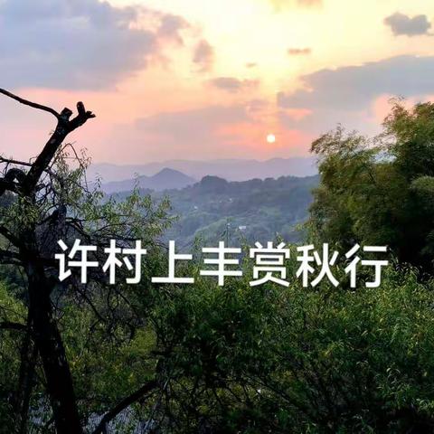 许村上丰花果山赏菊品柿塔川秋色枧潭土楼古道游