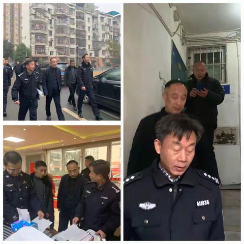 东西湖区公安分局副局长林诗俊同志带队检查居民住宅小区消防安全工作