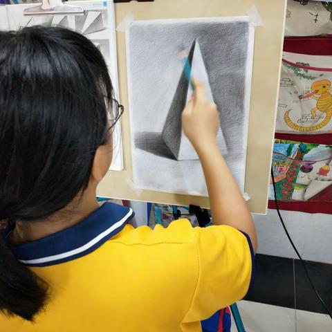 墨飞艺画室暑假素描班课堂精彩回放