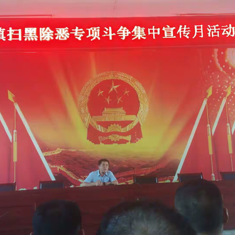董口镇全方位开展扫黑除恶专项斗争宣传活动
