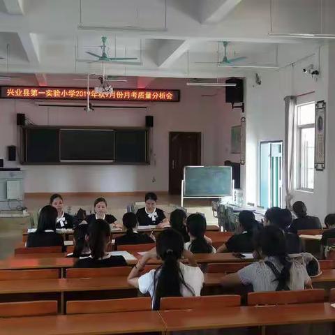 勇于实践，勤于总结，擅于反思，取得进步——2019秋兴业县第一实验小学9月份月考质量分析会报道