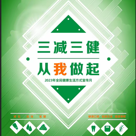 共青团农场分院全民健康生活方式行动宣传:“三减三健从我做起”观图了解什么叫三减？什么叫三健？