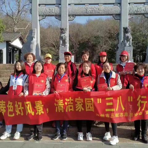 齐山春色好风景，清洁家园“三八”行