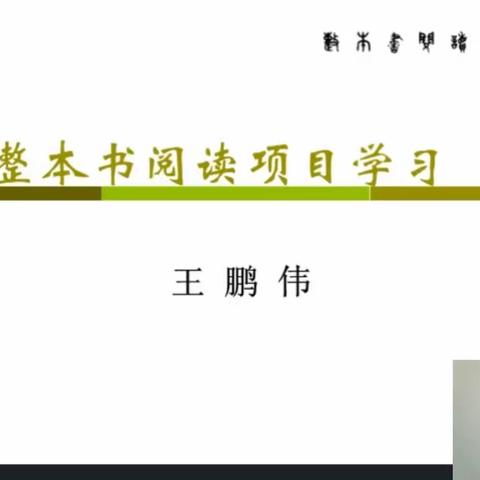 整本书阅读项目学习