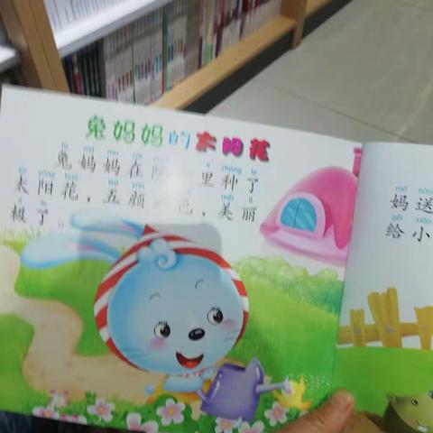 我在图书馆读了兔妈妈的太阳花