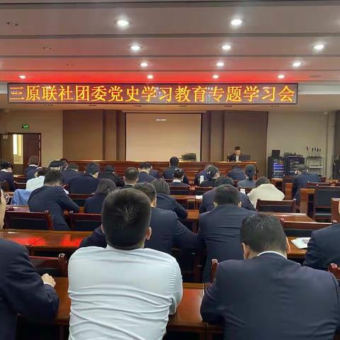 百年恰是风华正茂  千载奋斗初心弥坚——三原联社团委党史学习教育专题会