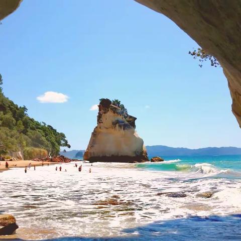 探秘之星征文-新西兰大教堂湾 Cathedral Cove