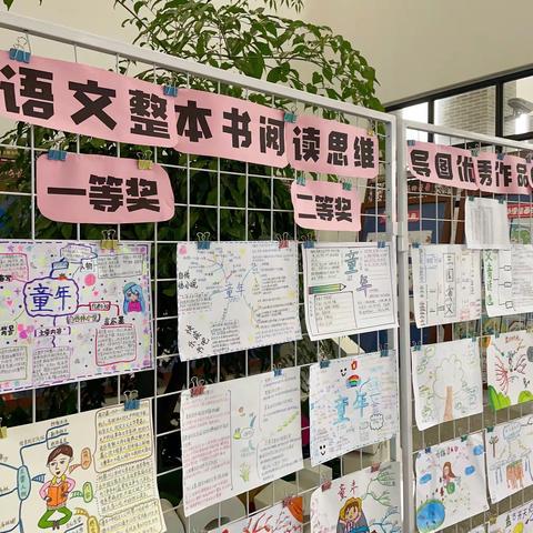 红星小学高语组整本书阅读思维导图评比展示