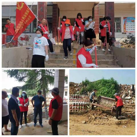 同心协力，共克时艰———青石河小学党支部在行动