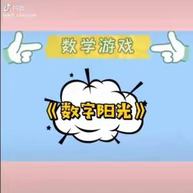 中二班  数学领域   《阳光数字》