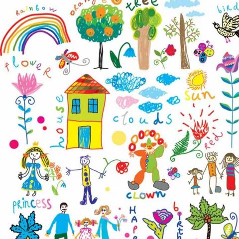 【启步园瑞吉欧幼儿园】大一班的涂鸦画《鸵鸟》