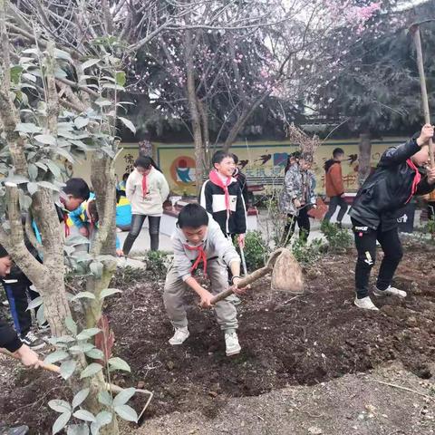 钟山区南开小学“种下梦想，收获希望”植树节主题活动