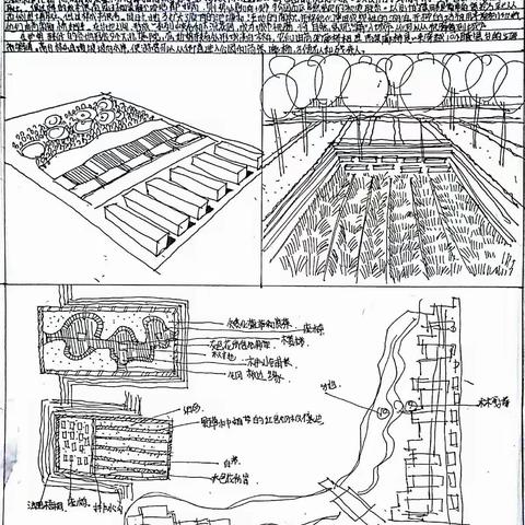 每天一画，天津水岸廊桥