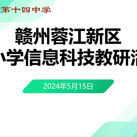 领略编码魅力，展示教师风采﻿——记蓉江新区中小学信息科技教学研讨会