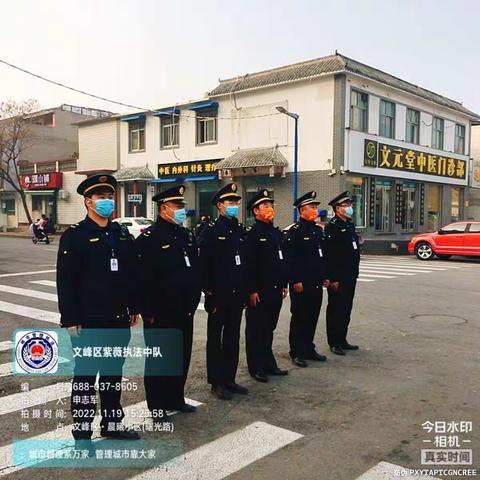 紫薇执法中队2022年11月19日工作总结