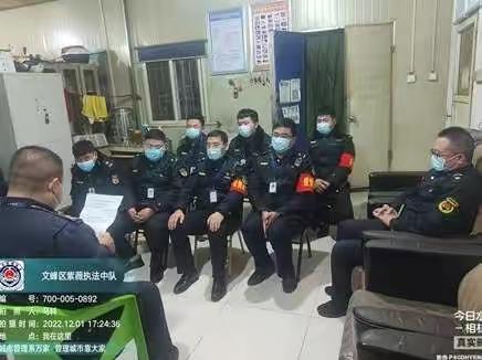 紫薇执法中队2022年12月1日工作总结