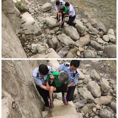 碾子派出所及时救助一名摔倒老人