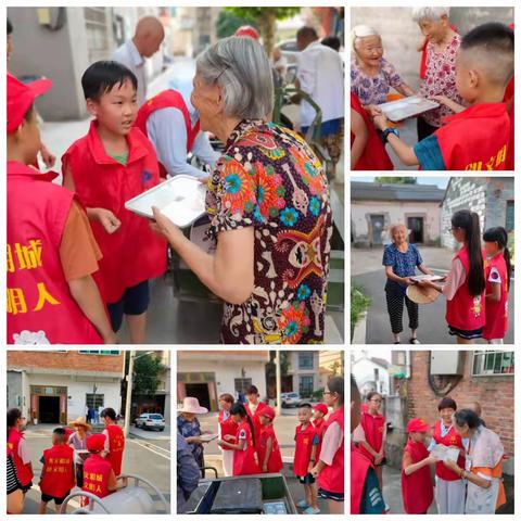 小小少年真给力 敬老送餐暖人心