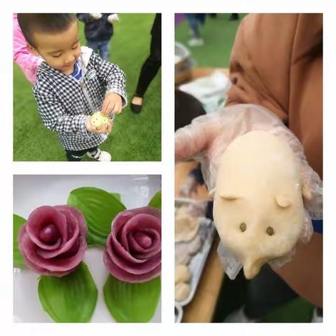 面面俱到  爱心无限  宝石幼儿园亲子面点制作活动