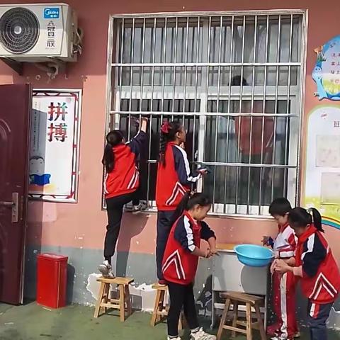 共建美丽校园，共享健康生活。——北满菜小学宣