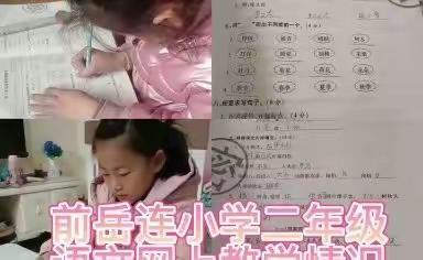 停课不停学，成长不停歇--前岳连小学线上教学.砥砺前行