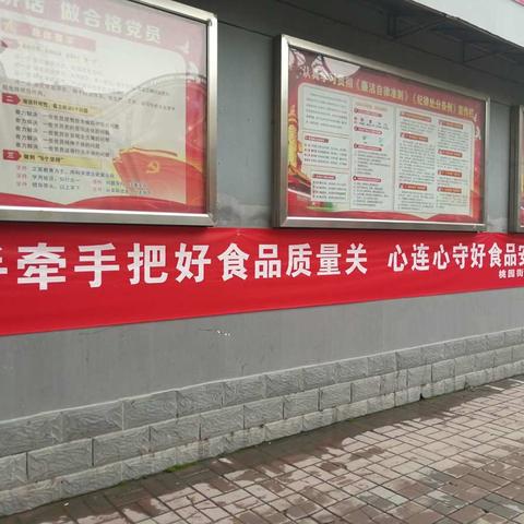 手牵手把好食品质量关 心连心守好食品安全门 桃园街道办开展迎双节食品安全宣传活动