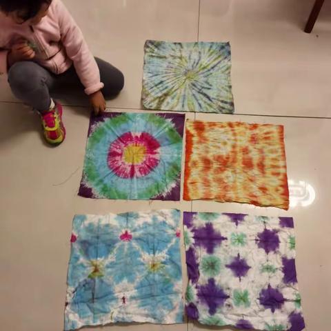 【扎染tie dye】万思乐学V-learn小西妈双语工程1906期+177Judy 打卡D150