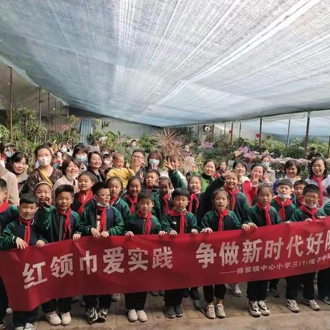 相约花卉课堂      傅家镇中心小学三(1)嘎子中队实践活动