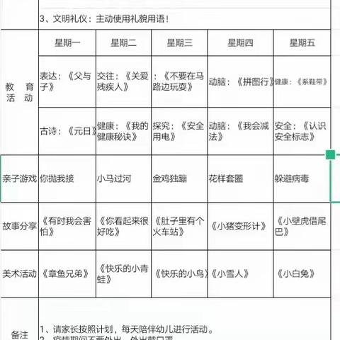 “特殊的时期，不一样的陪伴”白池小学附属园防疫线上主题活动