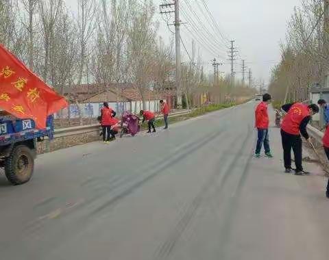 河庄村三月份党员公益日活动