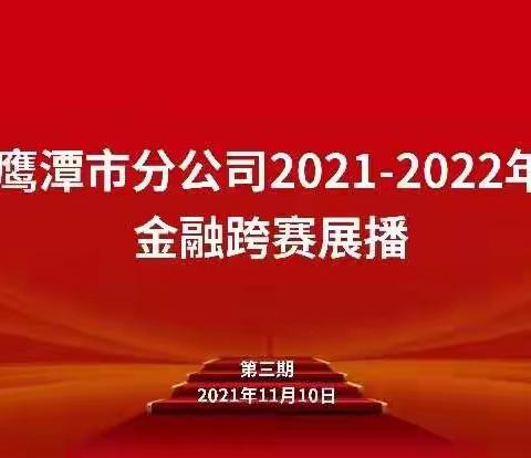 鹰潭市分公司金融跨赛展播（第三期）