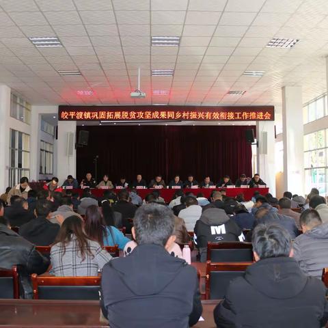 皎平渡镇召开巩固拓展脱贫攻坚成果同乡村振兴有效衔接工作推进会
