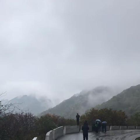 雨中的秦岭