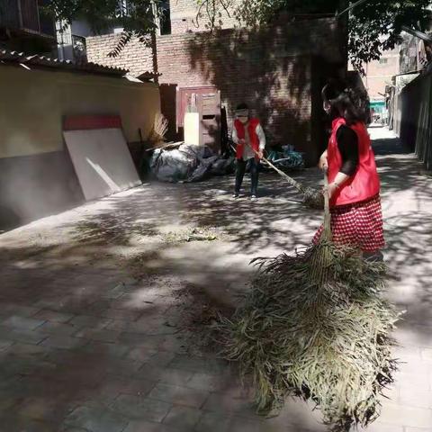 服务十四运 奉献我的城          党建引领志愿同行 ——环境卫生提升志愿者活动