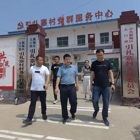 区委常委、副区长马逢倡到大口镇调研指导“五星”支部创建工作
