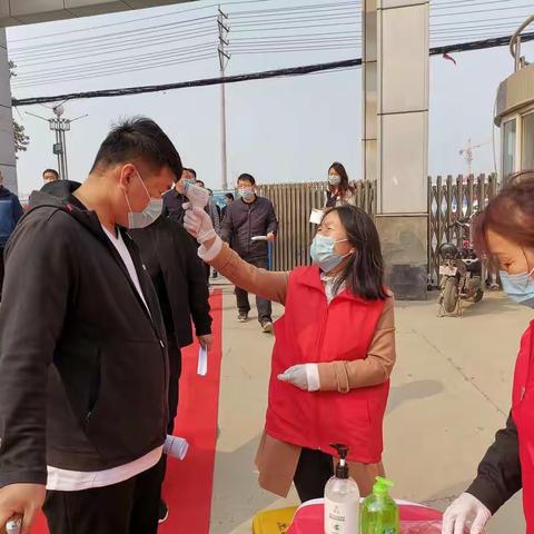 郸城县职业中专开学疫情防控演练