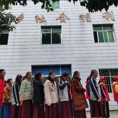 青龙乡中学“温暖冬行，关爱老人”孝亲敬老志愿者活动