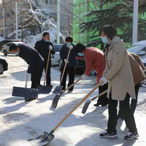 乍暖还寒春雪俏    以雪为令除雪忙