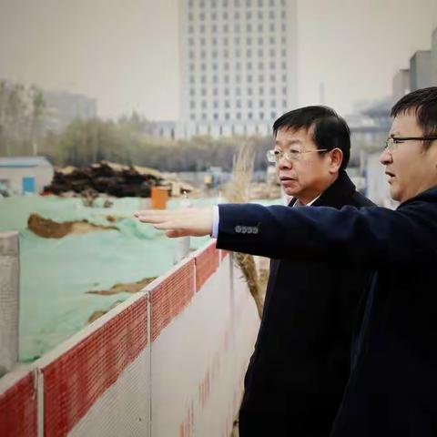 县教体局局长 孙明庆 到教育项目工地督导工程进度