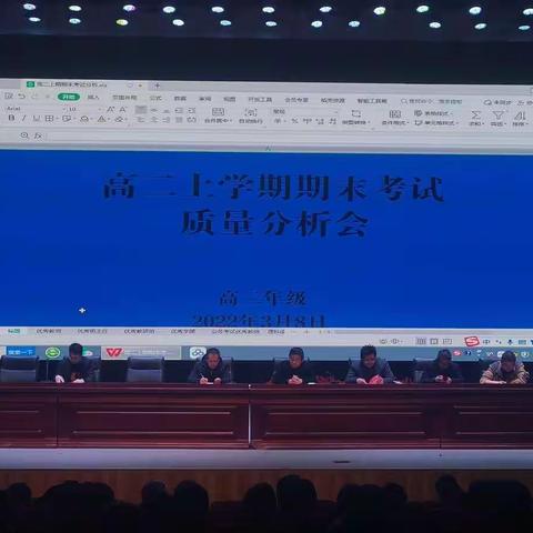 凝心聚力抓质量 精准分析谋发展 ——记卢氏一高高二年级上学期期末质量分析会议