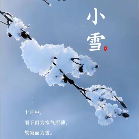 二十四节气——小雪    “小雪到，腌菜忙”