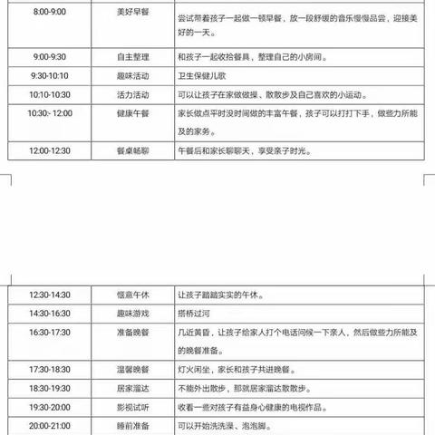 特殊时期•特别的爱_学前教育北部教研片宅娃居家一日活动指导